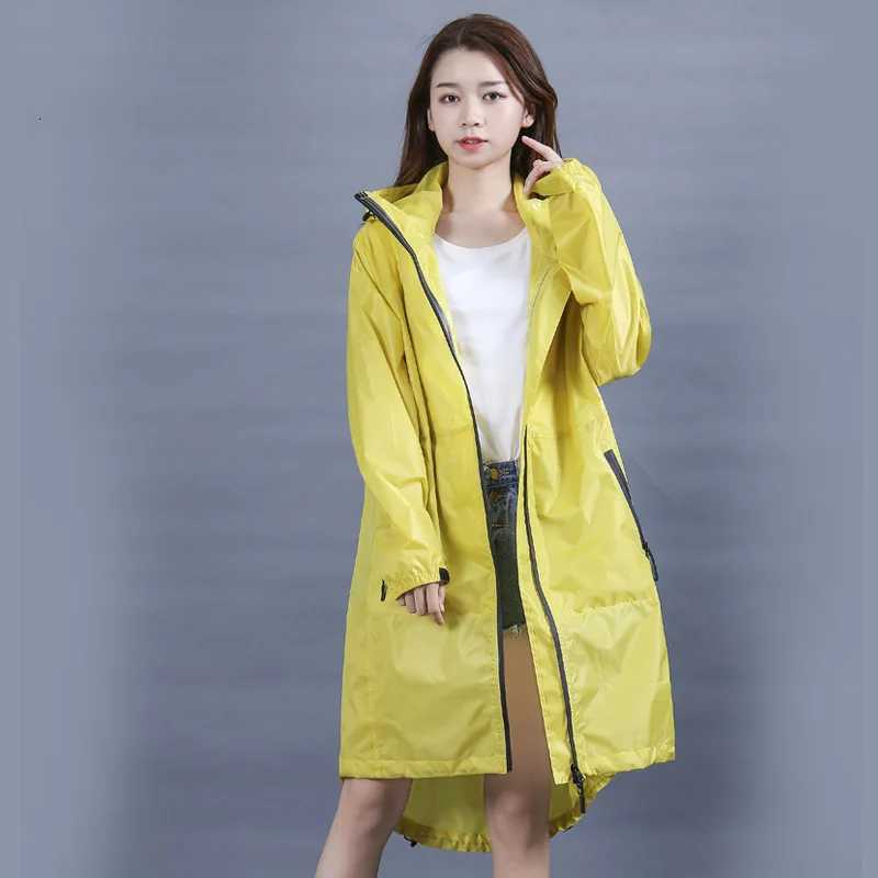 Waterproof Raincoat for Men and Women Portable Poncho Water-Repellent Rain Female K-Way Ladies Raincoat XL Y250814