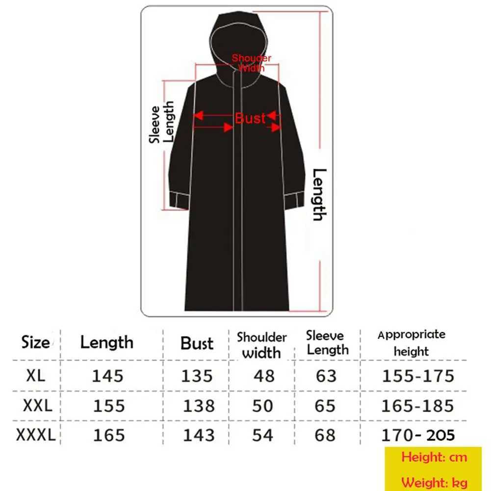 Hot Sale EVA Raincoat Women/Men Zipper Hooded Poncho Motorcycle Rainwear Long Style Hiking Poncho Environmental Rain Y250814