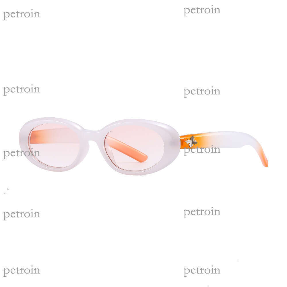 Fashion Small Round Frame Unisex Polarized Classic Personality Rivet UV Protection Sunglasses