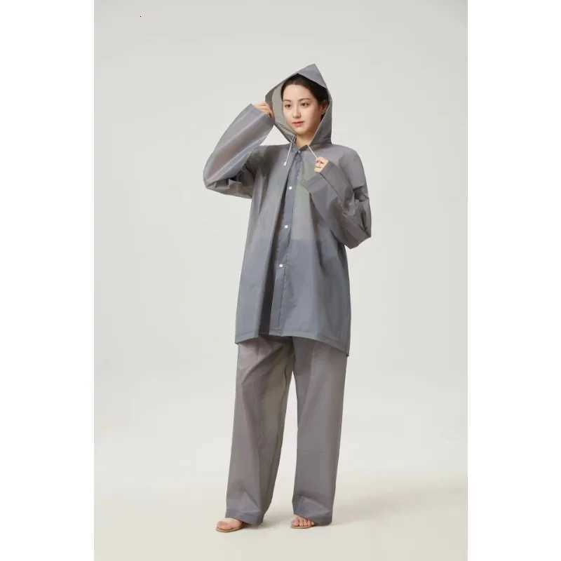 Be Prepared for Torrential Rains with Our Non-Disposable EVA Adult Raincoat Set Extra Thick Long and Stylish Matte Split Rain Y250814