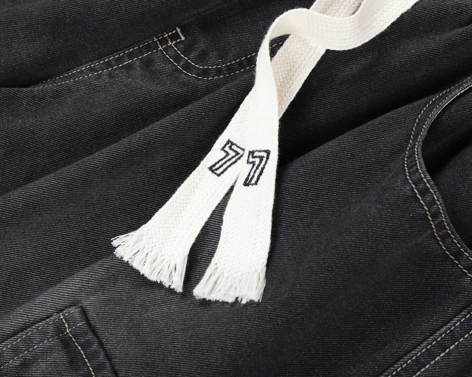 Big Tall Mens Vintage Denim Shorts Elastic Waistband Loose Fit Workwear Summer Cargo Shorts Retro Blue/Black Durable Y250814