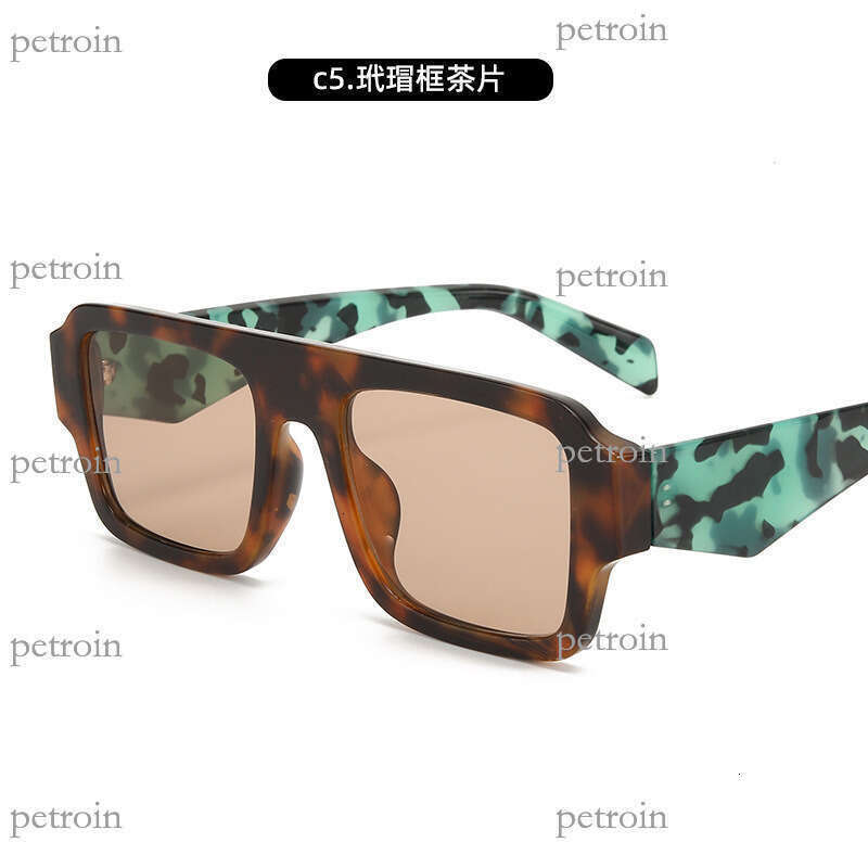 New Versatile Classic Square Frame Men Modern Fashion Trend Simple Sunglasses for Women