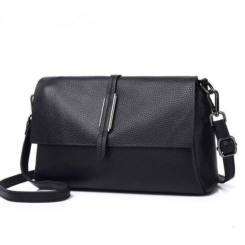 Designer Real Cow Leather Lady's Flap Messenger Bags Soft Genuine Cowhide Functional Shoulder Handbags New