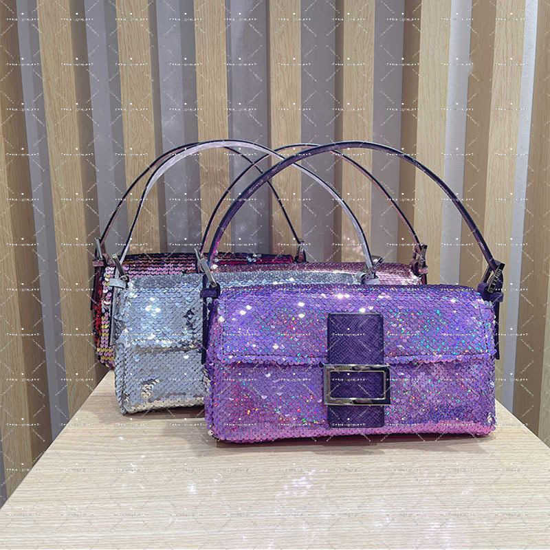 Designer Bag Evening Bags Women Sequins Sequin Shoulder Bags Party Handbags Leather PINK Clutch Bag Luxurys Handbags