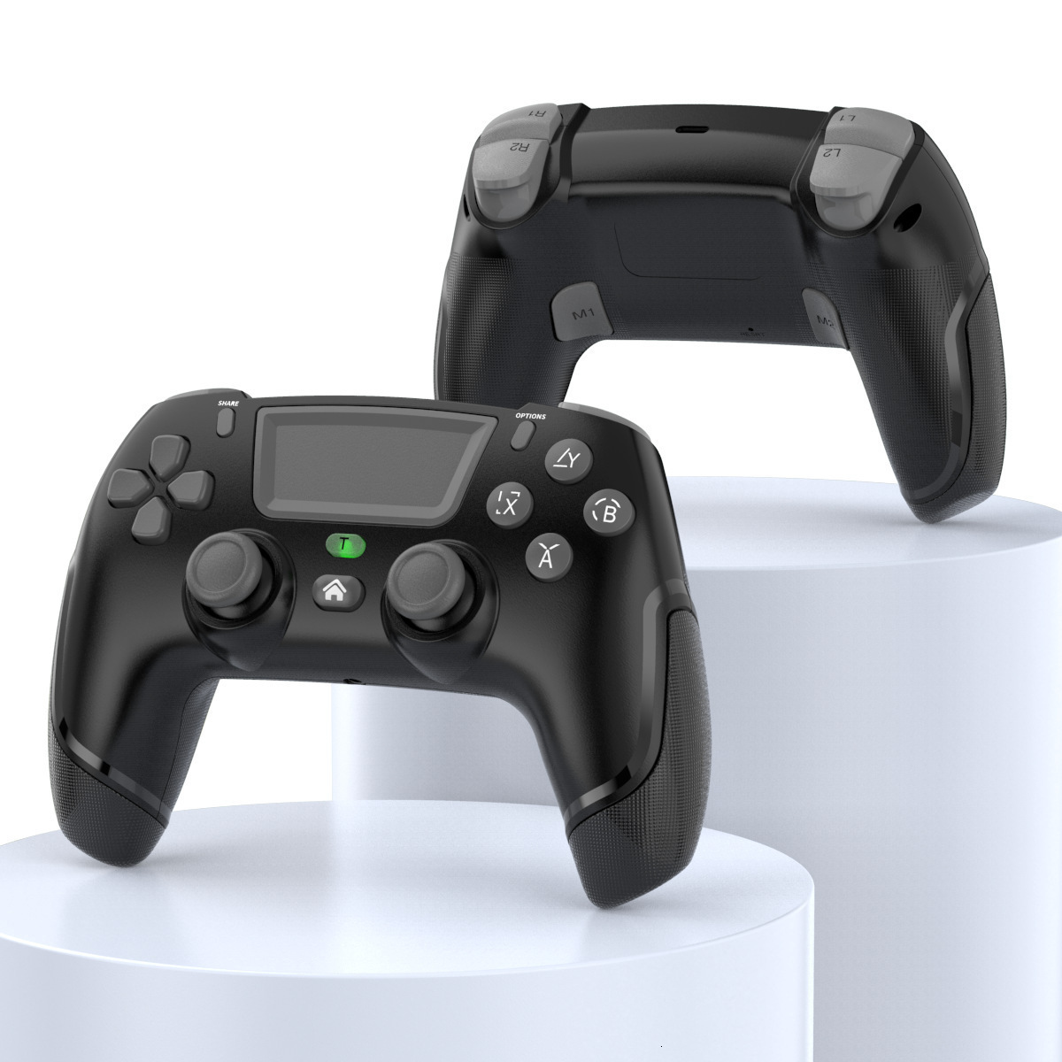 Saitake Controllers for Custom Remote with Hall 3D Joystick RGB Wireless Game Playstation 4 240418