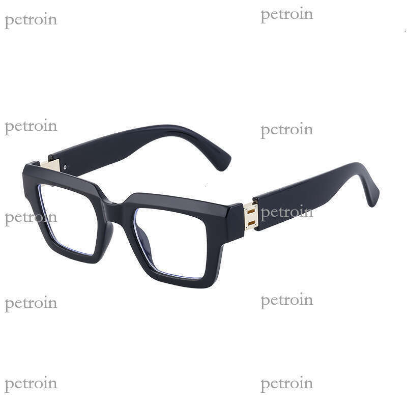 New Square Frame Fashion Anti-Blue Light Simple Elegant High-End Feel Non-Prescription Glasses with Prescription Options
