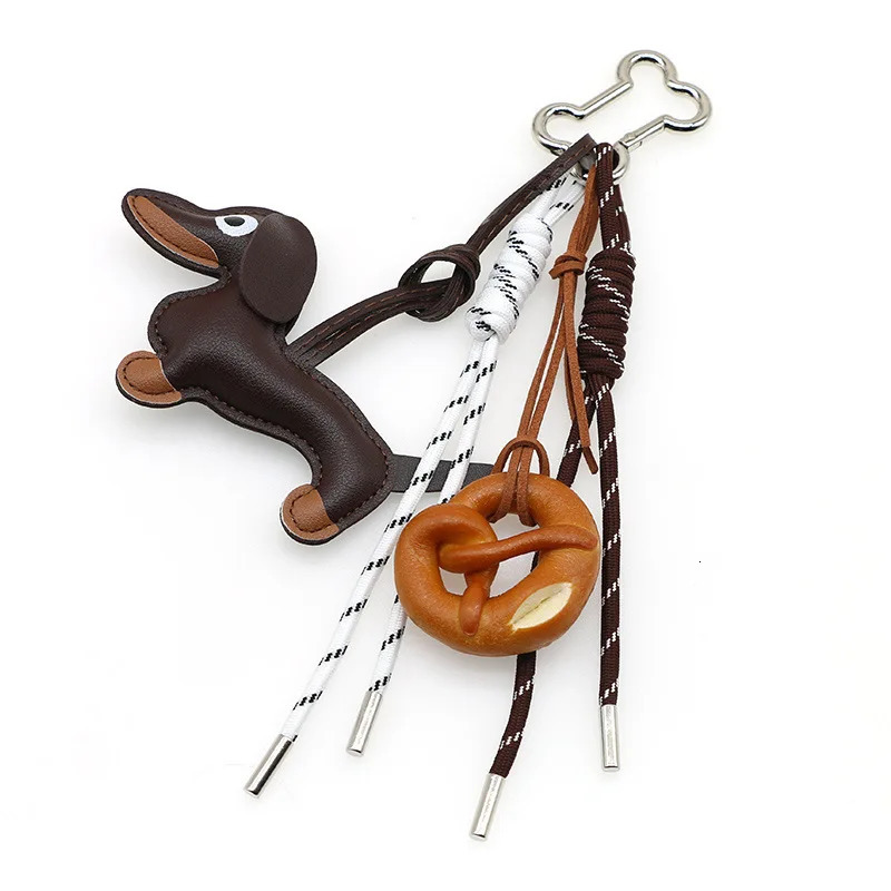 Cartoon Personalized Keychain Bag Pendant Series Sausage Dog Shaped Bag Hanging Decoration For Gift 250811