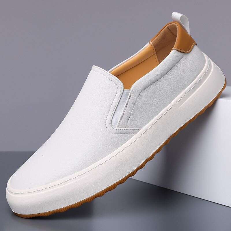 2025 Spring New Style Men's Casual Board Comfortable, Versatile, Breathable, Le Fu One Step Lazy Shoes