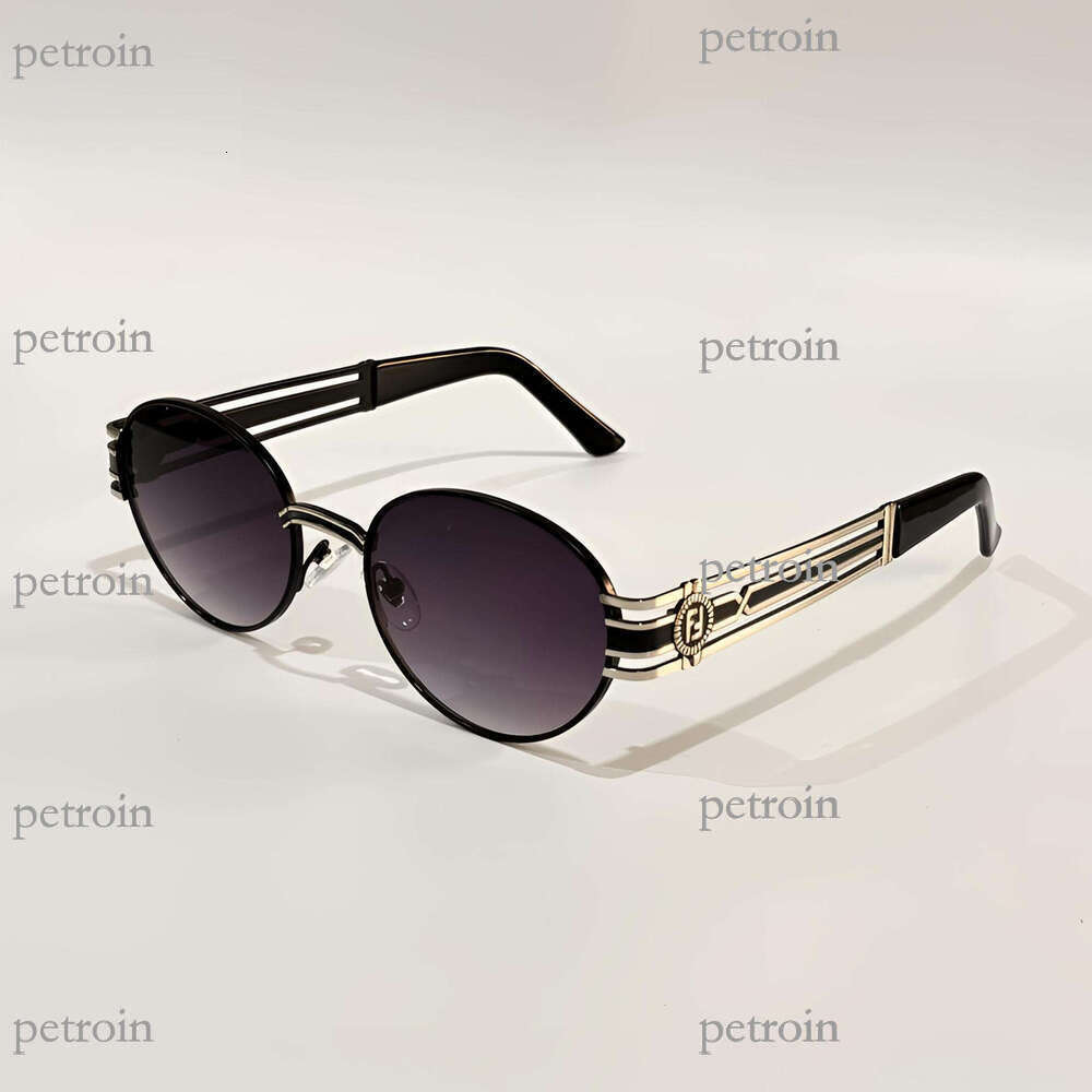 New Oval Fashion Gradient Sunglasses Men and Women Anti-UV Trendy Glasses
