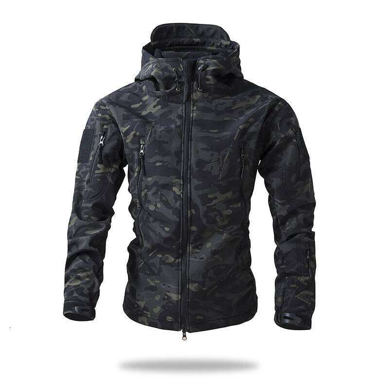 Winter Autumn Suit Men Army Softshell Tactical Waterproof Jackets Fishing Hiking Camping Climbing Fleece Jacket