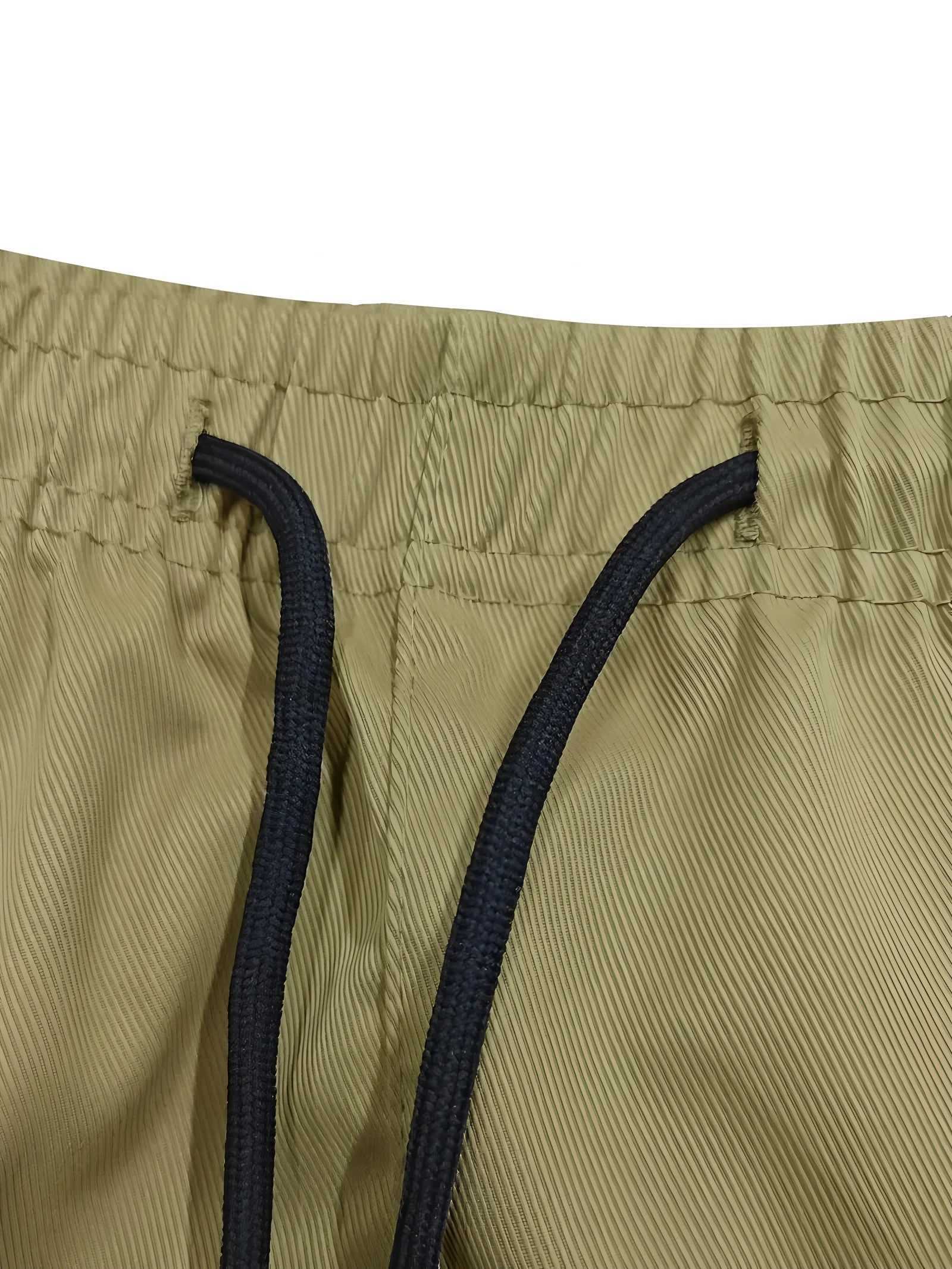 Big Pocket Mens Shorts Casual Work Cool Pants with point Loose Fit Clothing Waist Sports Male Outfit Shorts Y250814