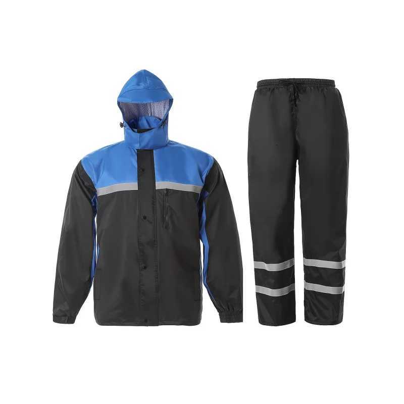 Mens Rain Suit High Visibility Reflective Work Rain Pants For All Sport Farm Fishing Motorcycle Y250814