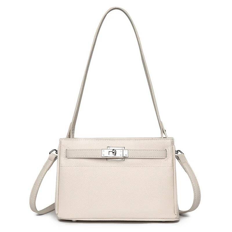 2025 Genuine Leather Women Tote Bag Fashion Cowhide Ladies Shoulder Crossbody Bags High Quality Female Handbag Sac A Main