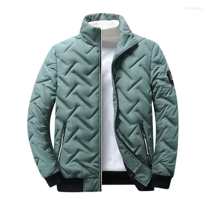 Men's Down 2025 Autumn Winter Jacket Men Cotton Padded Korean Streetwear Casual Fashion Clothing Male Warm Coats 5XL