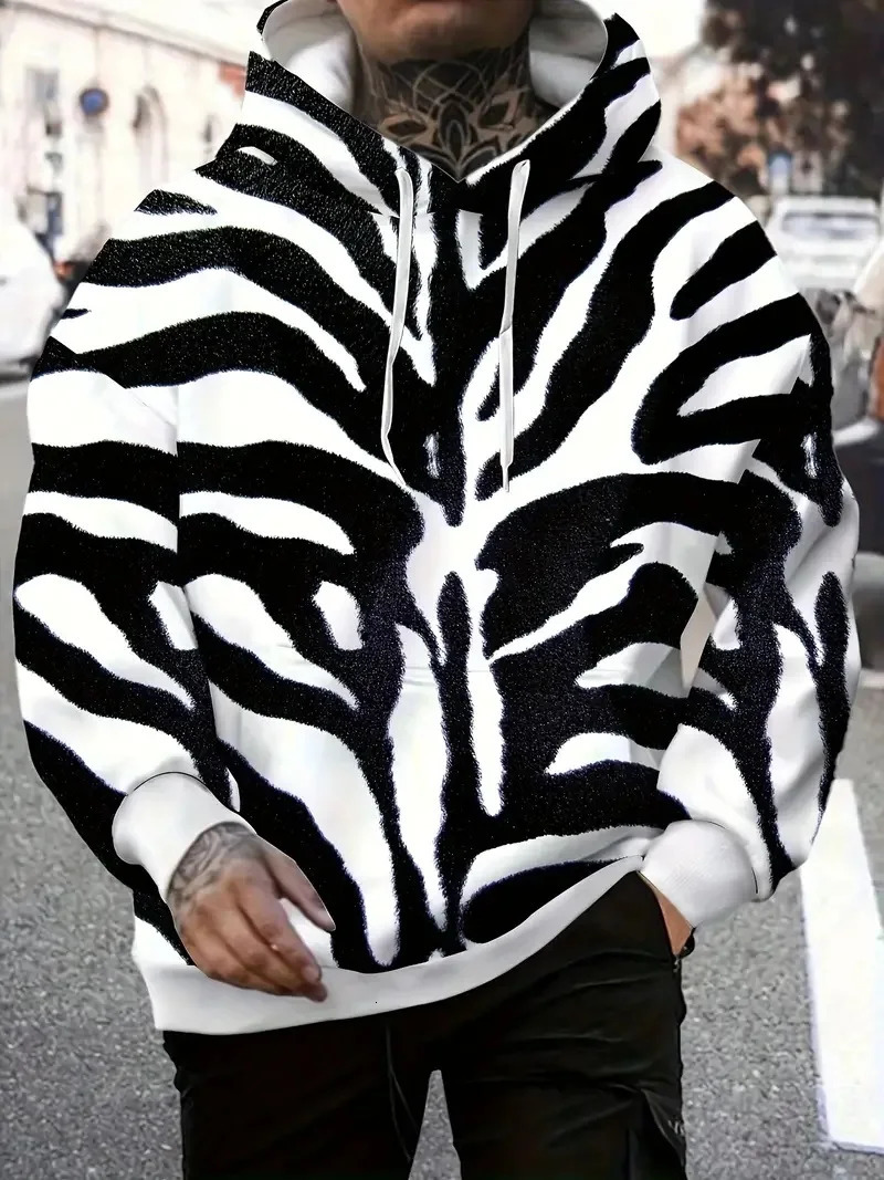 Leopard Print Mens Hoodie Clothing 3D Pullover Fashion Street Autumn Oversized 250814