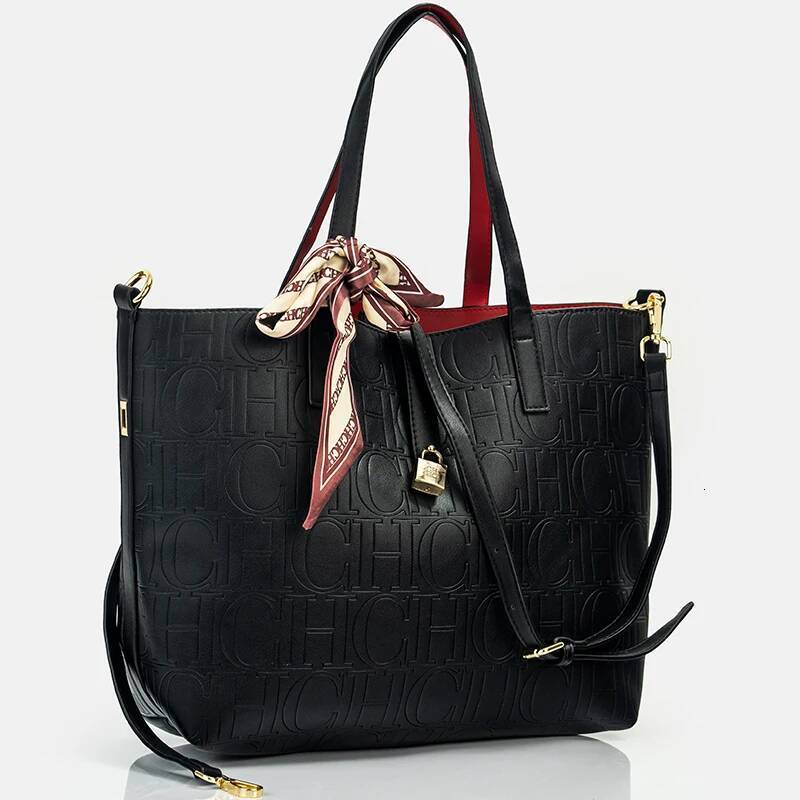 CH Fashion Large Capacity Handbag High Quality PU Material Women's Shoulder Bag 2025 New Style Gift For Mom