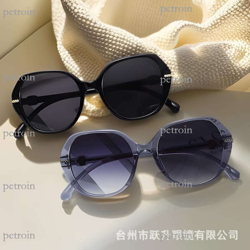 2025 New Camellia Metal Decor Fashion Sunshade Glasses Internet Celebrity Trendy Sunglasses for Men and Women High-end Shades