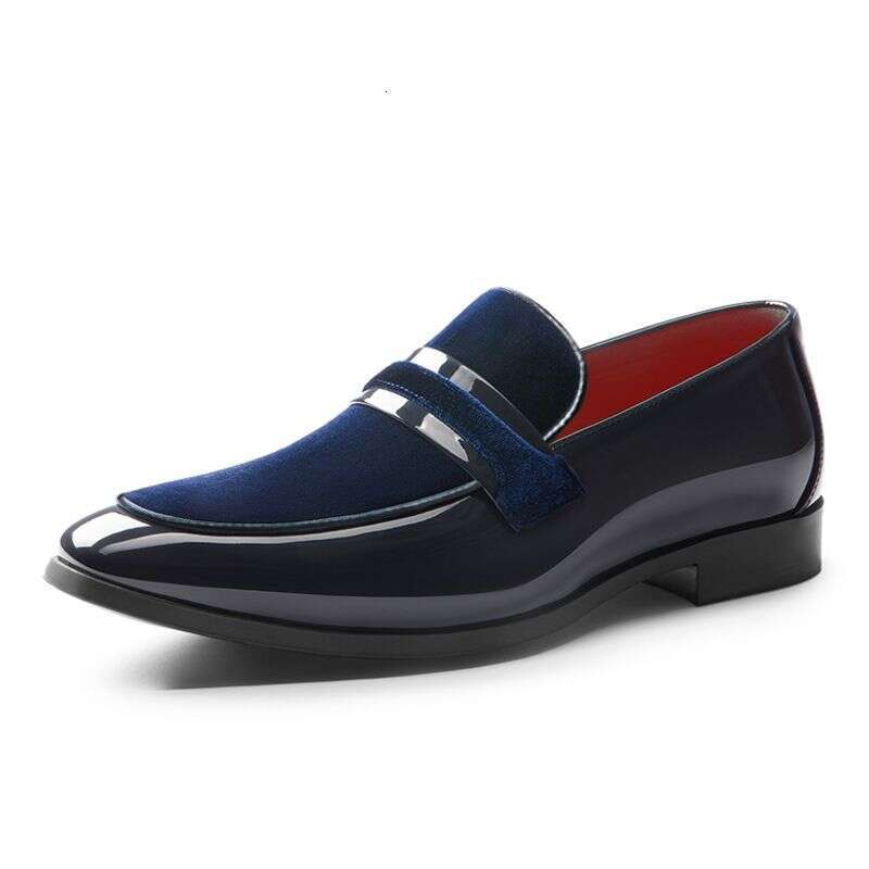 Cross Border New Business Autumn And Winter Slip On Black Hot Selling Formal Men's Leather Shoes