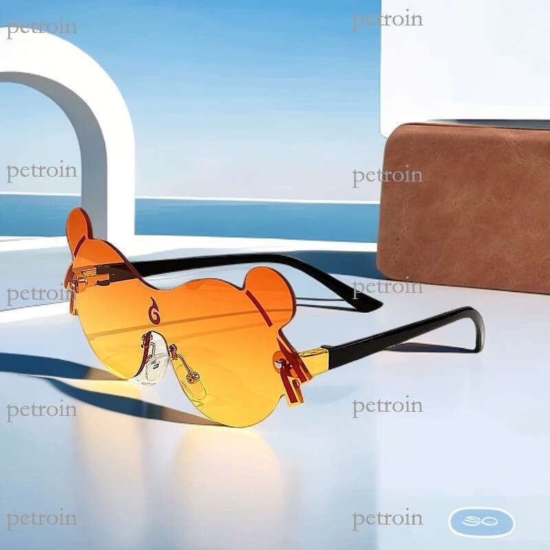 2025 Magic Child Cartoon Personality Cute Children's Rimless Edge Cutting Super Adorable Play and Photo Taking Nezha Sunglasses