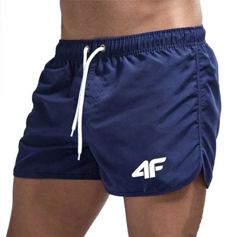 Mens Shorts 2025 Beach Trunks Summer Swim Gym Pants Quick Drying Swimming Homme Surf Ventilate Drawstring Fashion Casual Daily Y250814