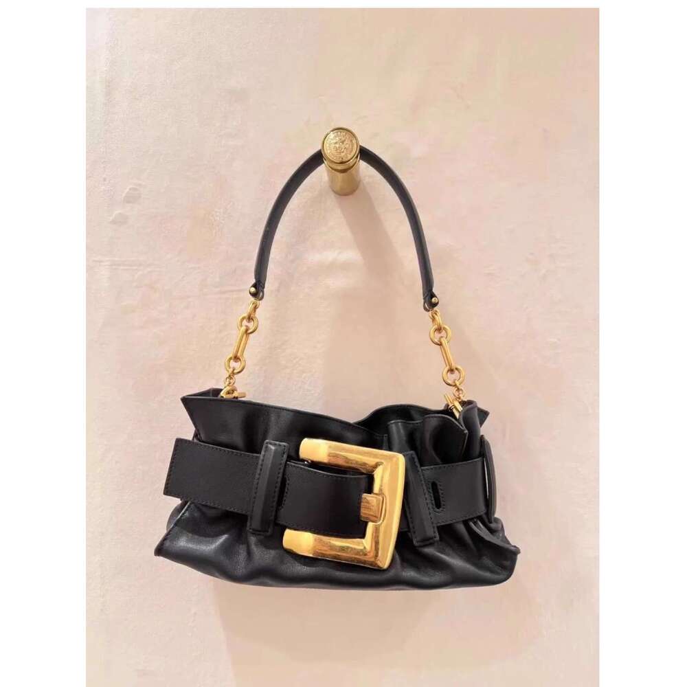 Designer Bag Tote Bag Shoulder Bag Internet Celebrity Same Style 25 Years Niche Design Belt Buckle Handheld Underarm Commuting Casual Fashion Versatil