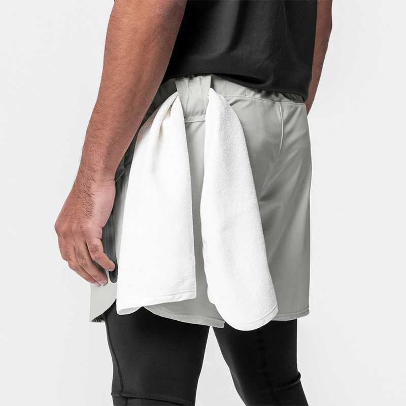 Mens Quick-Dry Breathable 2025 Summer New Athletic Training Shorts with Zip Pocket for Running Gym Workout Y250814