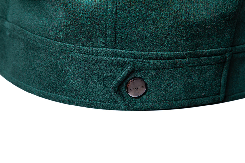 Windbreaker 2025 New Men's Solid Color Jacket Autumn Winter Faux Suede Workwear Coat Trendy Casual Male Outerwear EUR size: S-2XL