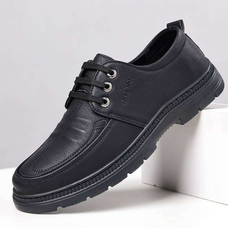 Brand Mens Casual Footwear Men Formal Business Leather High Quality Male Walking Shoes Lace Up Men's Skate Flats