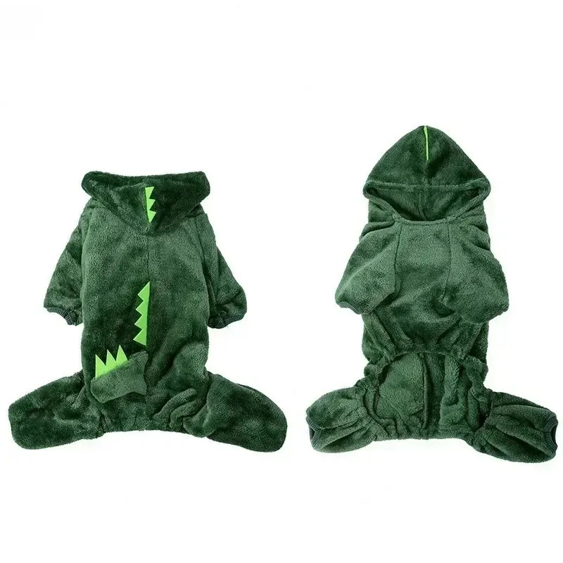 Pet Dog Clothes Dinosaur Shape Warm Fleece Jumpsuits for Small Medium Dogs Puppy Hoodies Chihuahua Yorkshire Costume Coats 250814
