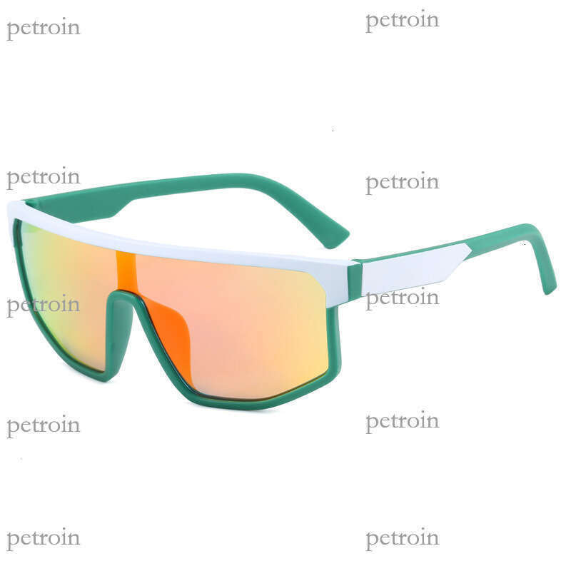 New Trendy Outdoor Sports Protective Personalized One-piece Colorful Anti-UV Cycling Sunglasses