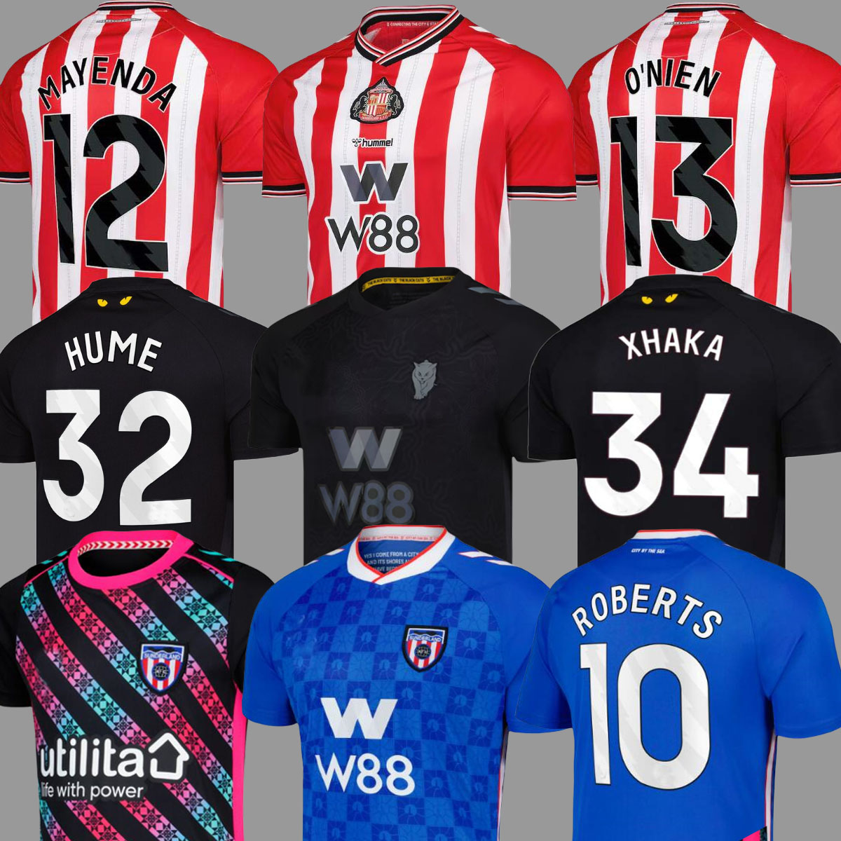 SUNDERLAND 25 26 Home Away 3rd Soccer Jerseys BALLARD BROWNE ROBERTS MAYENDA E.LE FEE LAVERY Football Shirt 2025 Men Kids Kit