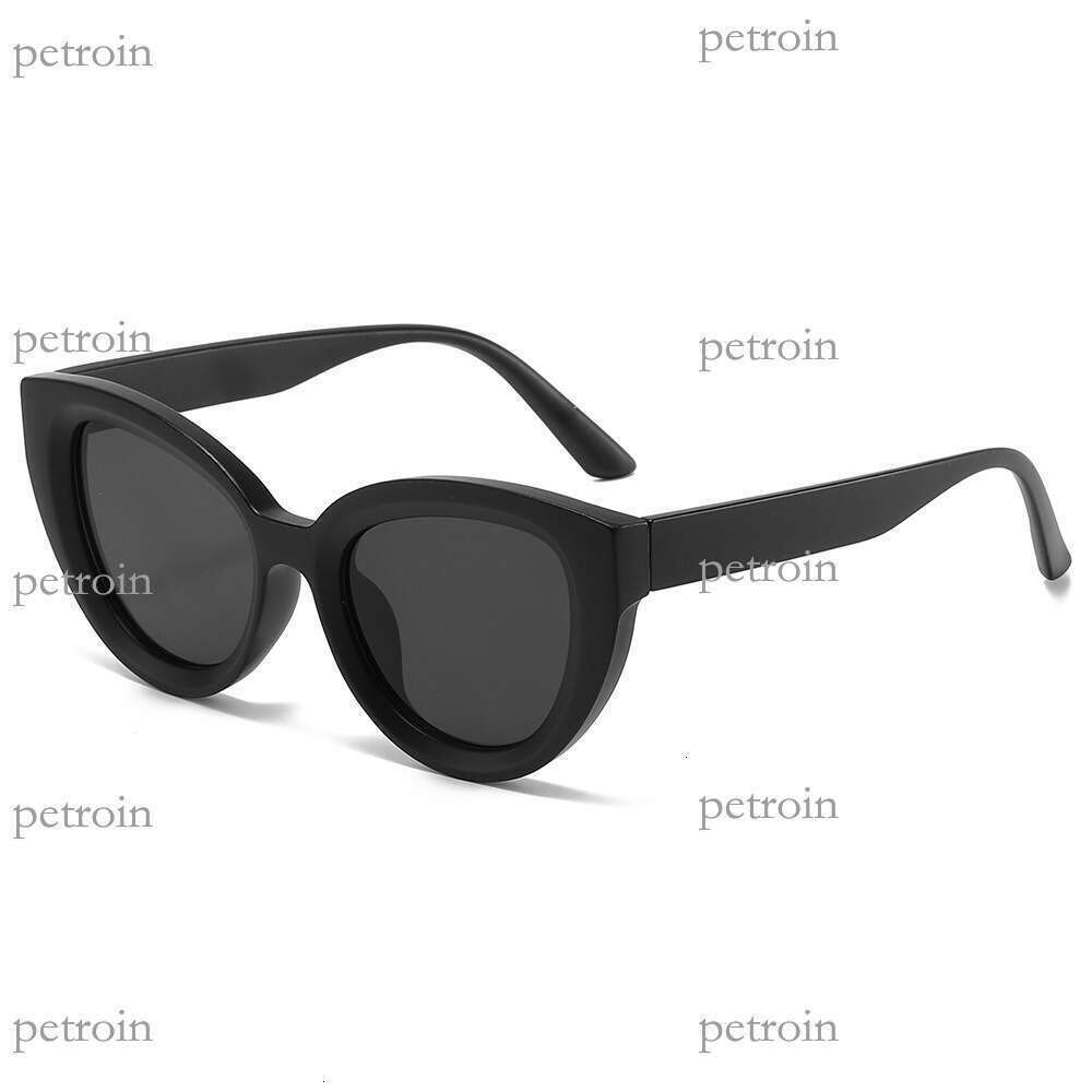 New Large Frame Cat Eye Personality Fashion Simple Street Style Travel Sunglasses