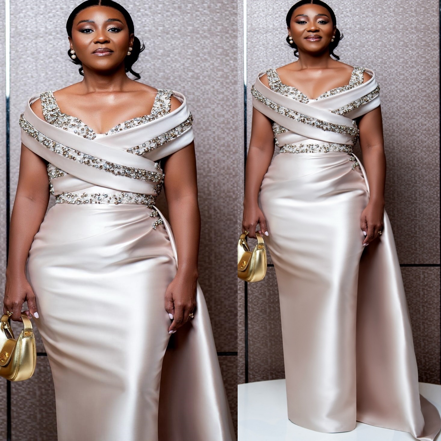 2025 Plus Size Silver Sheath Mother Of Bride Dresses Beaded Crystals Satin Evening Party Mama's Dress Vintage Birthday Wedding Guest Groom Mother