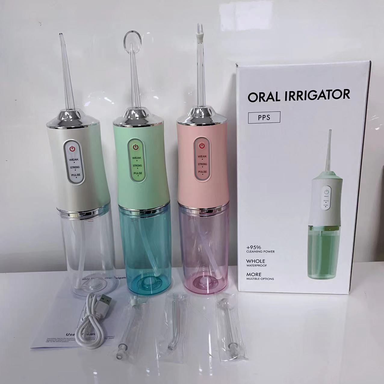 Water Flossers for Teeth Dental Oral Irrigator Cordless Rechargeable for Braces for Travel Teeth Cleaning 5 Cleaning Modes 250605
