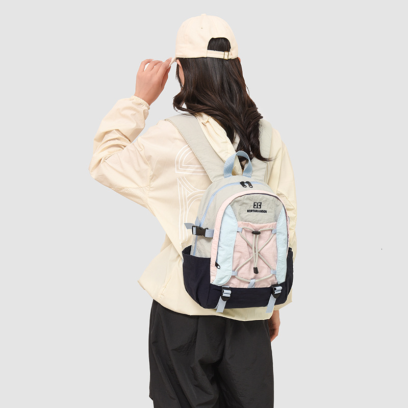 Autumn New Unisex Style Backpack For Couples Color Blocked Double Seam Large Capacity Casual Backpack Autumn New Designer Backpack Cycling Camping Bac