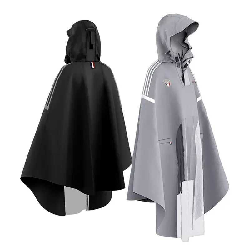 New Type of Raincoat for Electric Vehicles Thickened Pongee TPU Outdoor Motorcycle Poncho for Adults Y250814