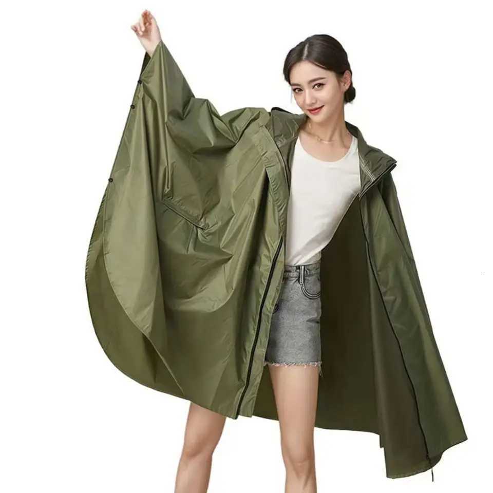 New 3 in 1 Outdoor Raincoat Hooded Sleeve Waterproof Rain Cover Lightweight Multifunction Outdoor Rainwear Hiking Travel Y250814