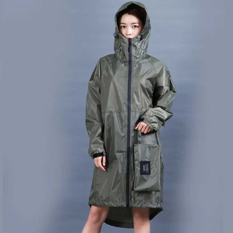 Waterproof Raincoat for Men and Women Portable Poncho Water-Repellent Rain Female K-Way Ladies Raincoat XL Y250814