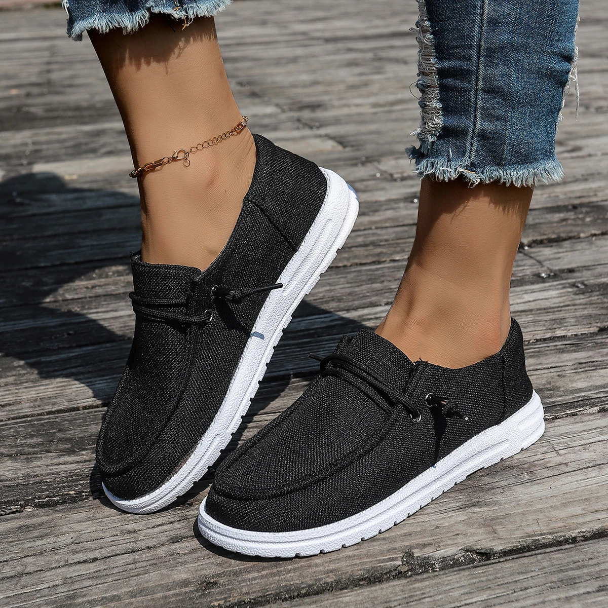 Spring Autumn Women Shoes Breathable Comfort Soft Soled Cloth Shoes Fashion Versatile Casual Canvas Shoes Size 36-43 250809