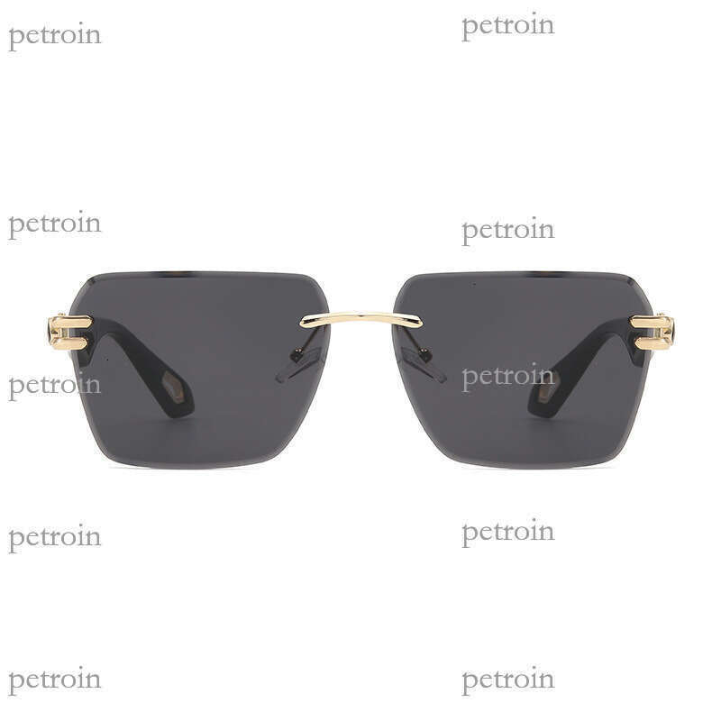 2024 New Frameless Cut Edge Fashion Women High-end Street Style Ins Trend Sunglasses Men