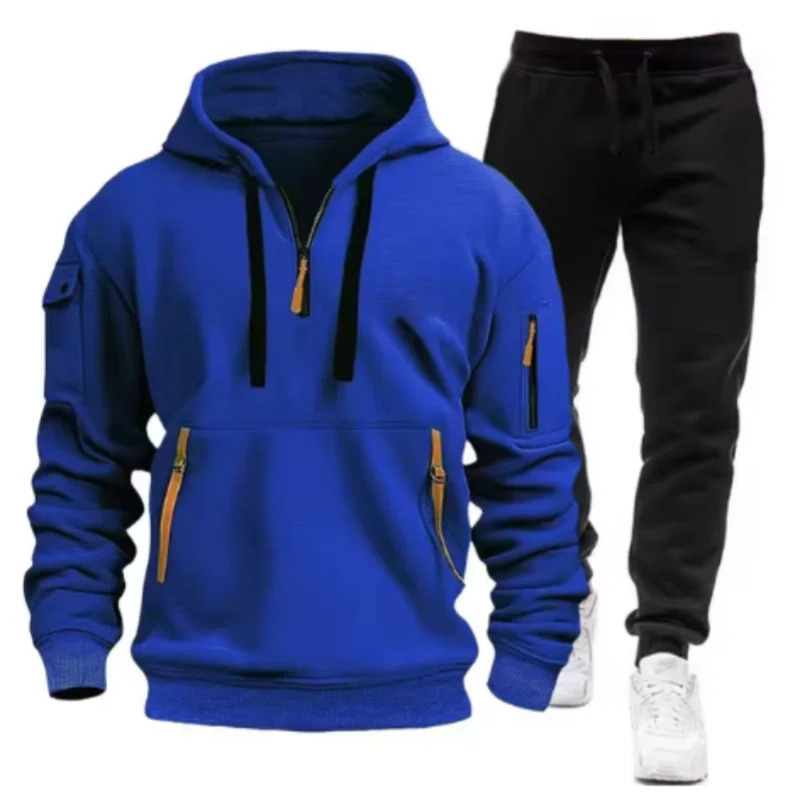 Mens Tracksuit Casual Classic Hooded Sweatshirt Jogging Clothing High Quality Simplicity Versatile Tops Pants Suit Running 250814