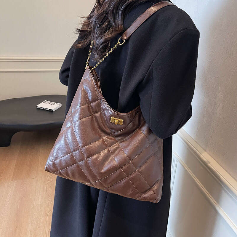 Quilted Chain for Women 2025 New Commuter Versatile Shoulder High-End Large Designer Bags Capacity Tote Bag