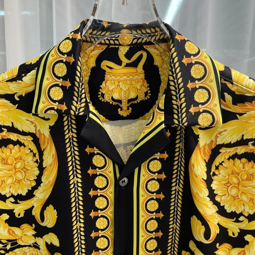 2024 early spring fashion youth digital printing mens shortsleeved shirt 250804