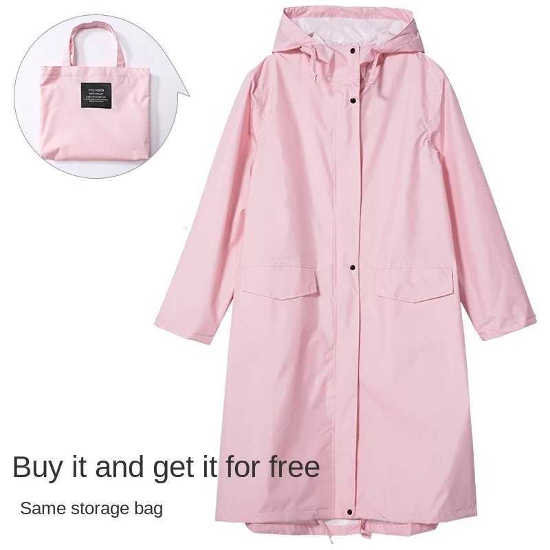 Hooded Raincoat for Men and Women Long Rainwear Suit Waterproof Poncho Coat White Coating Adult Hiking Pure Color Y250814