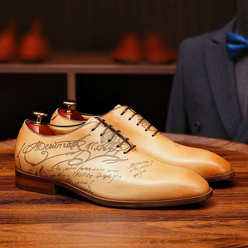 Unbeatable Quality British Pointed Leather 2025 New Formal Business Italian Wedding Groom Suit Youth Men's Shoes