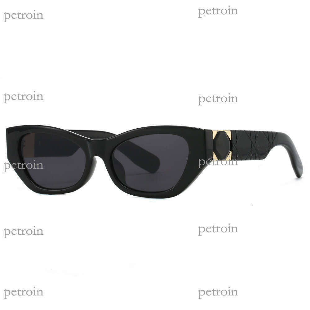 New Personality Cat Eye Frame Fashion Street Style Versatile Decorative UV Protection Sunglasses Can Be Customized with Prescription