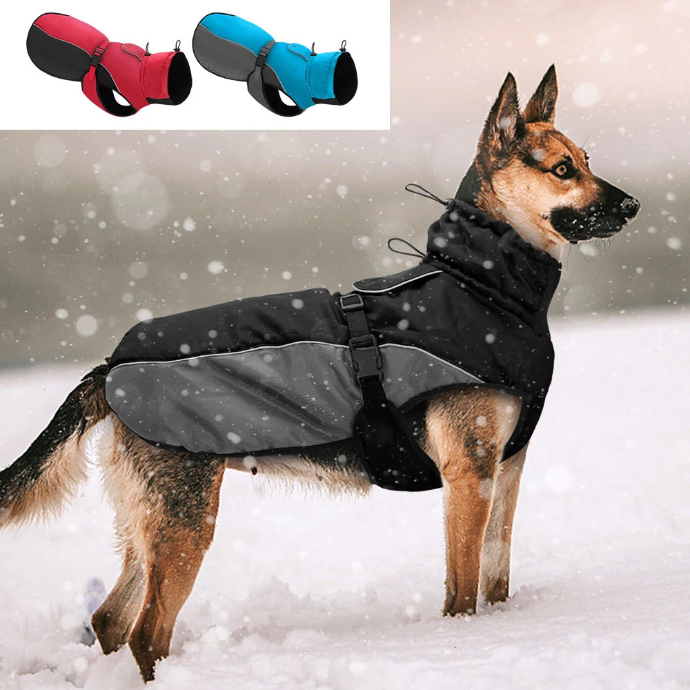 Waterproof Big Dog Clothes Warm Large Coat Jacket Reflective Raincoat Clothing For Medium Dogs French Bulldog XL6XL 250814