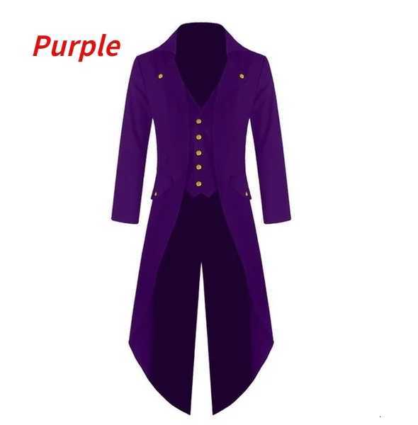 Gentlemen Mens Coat Fashion Steampunk Vintage Tailcoat Jacket Gothic Victorian Frock Coat Mens Uniform Costume W250815
