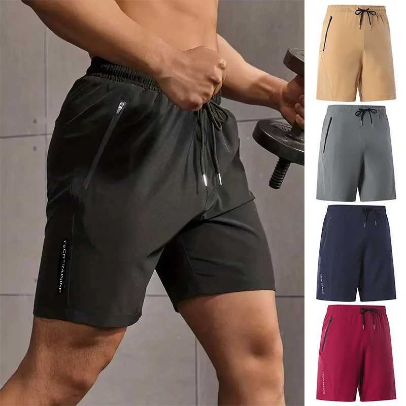 Mens Bottoms Summer Gym Workout Running Cycling Quick Drying Breathable Drawstring Waist Sports Shorts Reflective Y250814