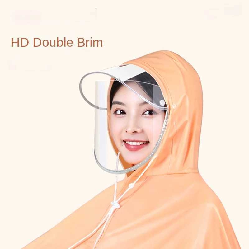 Raincoat Electric Car Extended Bicycle Rain Gear Adult Battery Car Raincoat Double Motorcycle Poncho Y250814